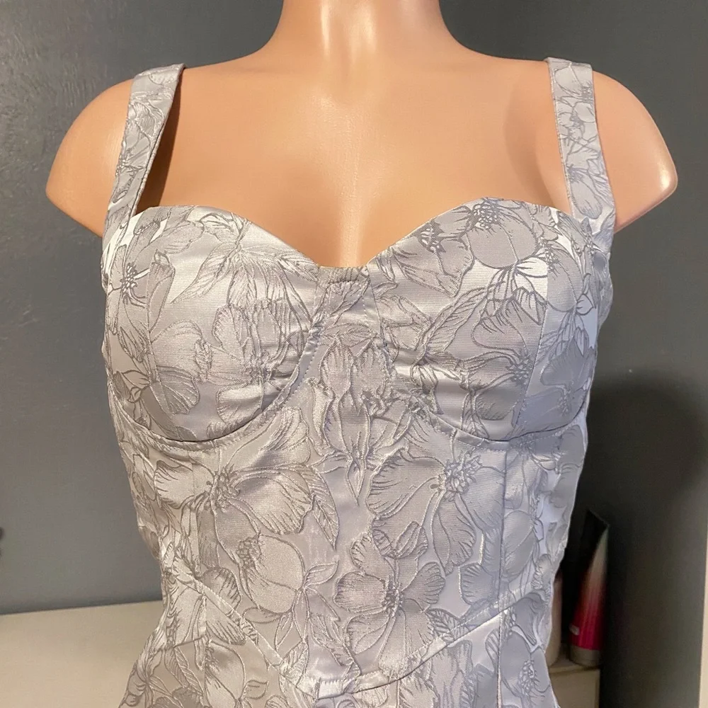 Shein Bodycon Mini Gray Dress - Picture 3 of 9